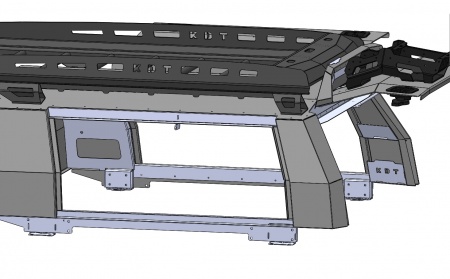 Кунг экспедиционный трехдверный III поколения KDT Toyota HILUX 2015-   15283