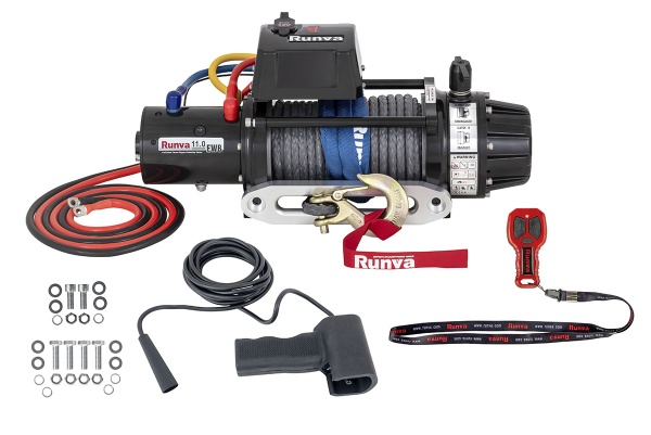Лебёдка автомобильная электрическая 12V Runva 11000 lbs 5000 кг (влагозащищенная) синтетический трос EWB11000SSR Лебёдка автомобильная электрическая 12V Runva 11000 lbs 5000 кг (влагозащищенная) синтетический трос EWB11000SSR