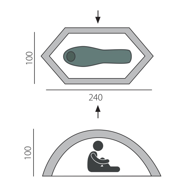 Палатка BTrace Bike base (зеленый)  T0195