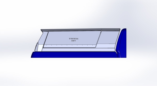 Кунг экспедиционный однодверный KDT Toyota TUNDRA Crew Max 2007-2013  2228(I)