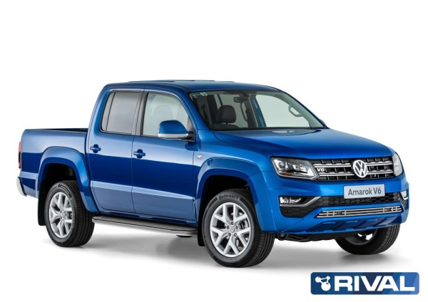 Решетка бампера d10 RIVAL Volkswagen Amarok 2016-  G.5801.001