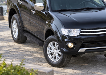 Фото изделия: Порог Black Rival Mitsubishi/ Nissan Terrano/Renault Duster/ Ssang Yong/Suzuki F173ALB — изображение 3