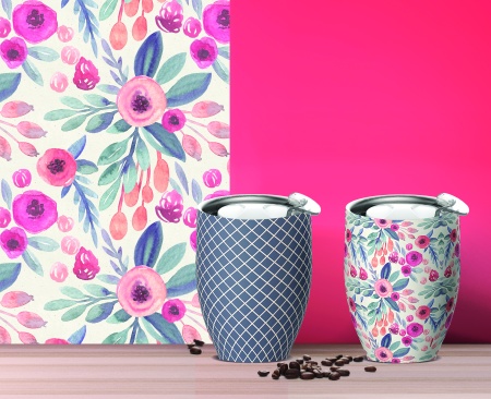 Термостакан IMPERIAL COFFEE, 300 мл, цветы  VIC4.21-FLORAL