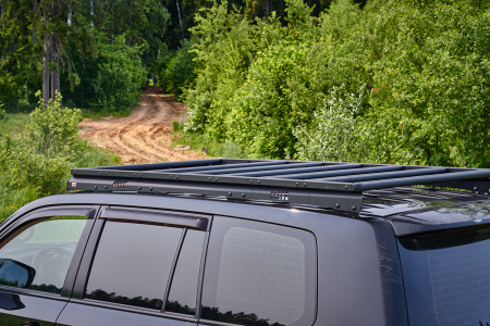Багажник экспедиционный (платформа) алюминиевый РИФ 1200x2080 мм для Toyota Land Cruiser 200 (с крепежом) RIF200-roof4