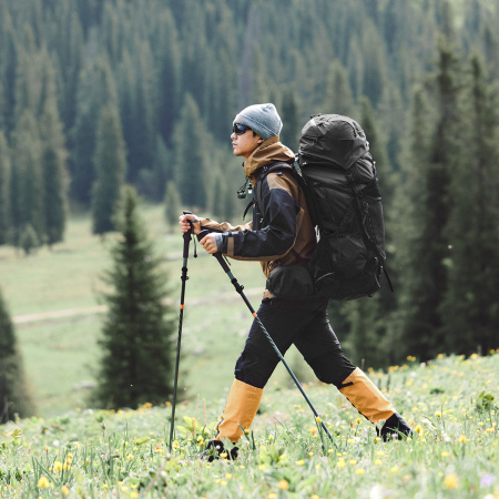 Рюкзак туристический Naturehike Helium Series 70 л, размер L, черный CNK2450XB014-B70LL
