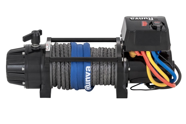 Лебёдка автомобильная электрическая 12V Runva 9500 lbs 4350 кг влагозащищенная, синтетический трос EWB9500USR Лебёдка автомобильная электрическая 12V Runva 9500 lbs 4350 кг влагозащищенная, синтетический трос EWB9500USR
