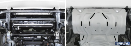 Защита радиатора RIVAL Fiat Fullback 2016-/Mitsubishi L200 2015-/Mitsubishi Pajero Sport 2016-  333.4046.2