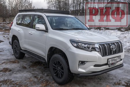 Багажник экспедиционный (платформа) алюминиевый РИФ 1150x2080 мм для Toyota Land Cruiser Prado 150 (с крепежом) RIF150-roof4