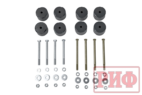Проставки РИФ для лифта кузова 50 мм ГАЗ Соболь (к-т 8 шт.) с крепежом RIFGAZ-88011