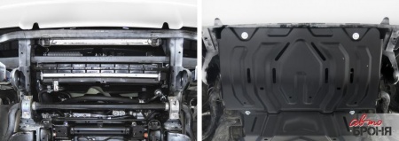 Защита радиатора АвтоБроня Fiat Fullback/ Mitsubishi L200/ Mitsubishi Pajero Sport  111.04046.2