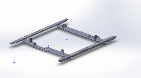 Пороги силовые KDT 25033 Volkswagen Amarok 25033