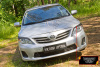 Накладки на передние фары (реснички) Toyota Corolla (140,150 рест.) 2010-2013 (седан) глянец RET-080100