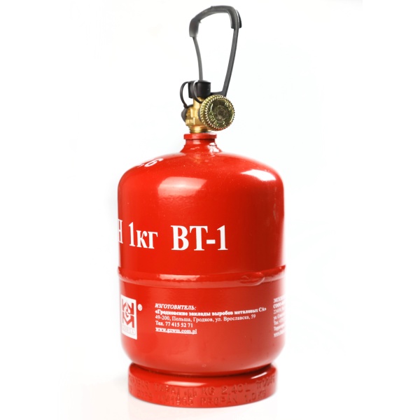 Баллон газовый стальной GZWM LPG BT-1, 2,4 л.  LPG BT-1