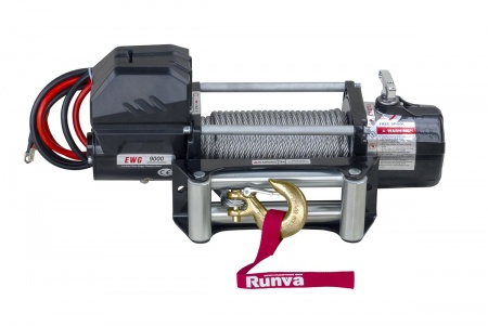 Лебёдка электрическая 12V Magnum 9000 lbs 4200 кг (стальной трос) EWG9000U