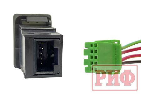 Кнопка ВКЛ/ВЫКЛ, голубой, FRONT LIGHTS TOYOTA 32x22 RIF22-1-7134104