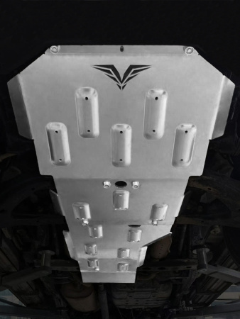 Защита Falcon радиатора, картера, РК, КПП для Toyota Land Cruiser 100, бензин. 4.7 л, алюминий 8 мм 8119381083