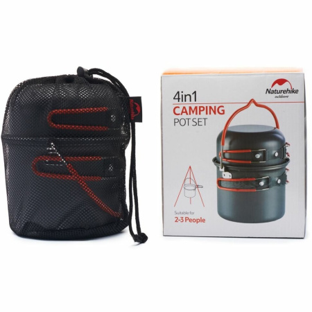 Набор посуды Naturehike туристический 4 в 1 (подвес+3 чашки) NH18T018-G-VA
