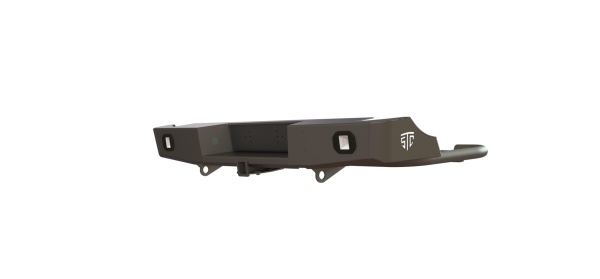 Бампер силовой задний Volkswagen Amarok с квадратом под фаркоп и туманками STC-VA-BR-L2