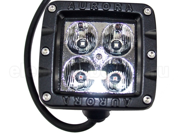 Фара Aurora 4 led, луч- flood, свет янтарный, 12W, 1580LM, 9-36V ALO-2-E4A Фара Aurora 4 led, луч- flood, свет янтарный, 12W, 1580LM, 9-36V ALO-2-E4A