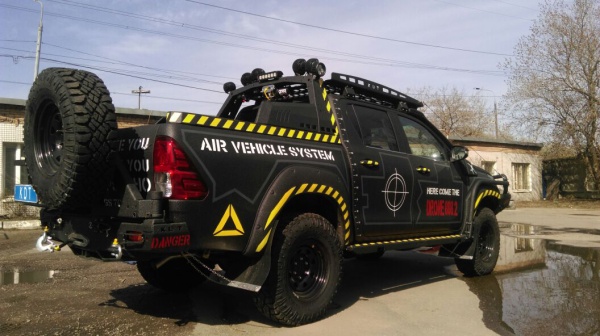 Дуга безопасности многофункциональная увеличенная KDT Toyota HILUX 15061G