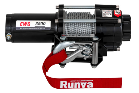 Лебёдка автомобильная электрическая 12V Magnum 3500 lbs 1588 кг (стальной трос) EWG3500S