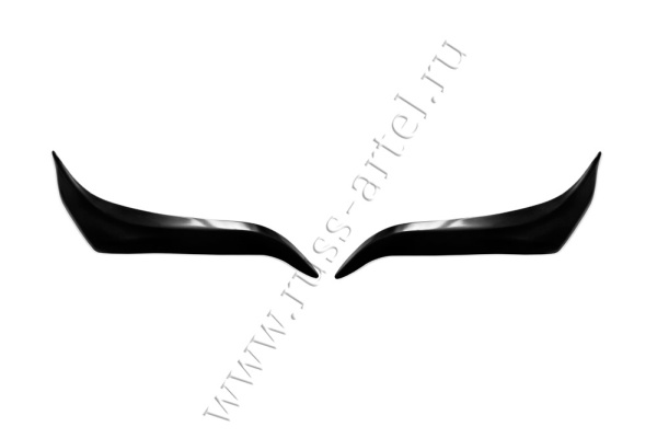 Накладки на передние фары (реснички) Русская Артель Toyota LC Prado 150 2009-2013 RETP5-001600