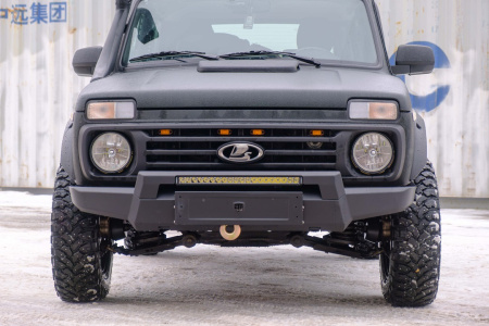 Бампер передний Lada (ВАЗ) Niva Legend с балкой дальнего света КОМПЛЕКТ STC-LNI2121/77-BF-C1+L4