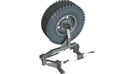 Калитка в штатный бампер Toyota Land Cruiser Prado 95 STC-TLCP95-G