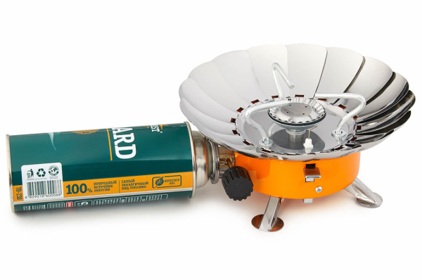 Плита газовая мини в сумке с ветрозащитой TOURIST TULPAN-S  TM-400