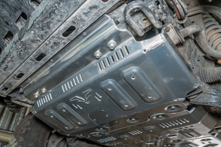 Защита Falcon радиатора, картера, РК, КПП для Mitsubishi Pajero Sport 2021-2023, алюминий. 8 мм 8119755283