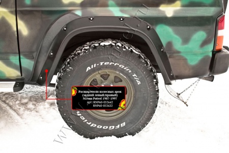 Расширитель колесной арки задний левый Русская артель Nissan Patrol 1987-1997  RNP60-052642