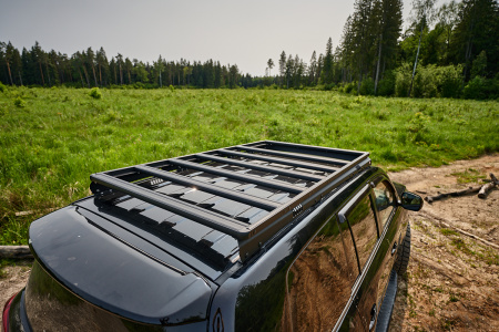 Багажник экспедиционный (платформа) алюминиевый РИФ 1200x2080 мм для Toyota Land Cruiser 200 (с крепежом) RIF200-roof4