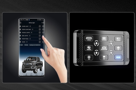 Панель переключателей AURORA (9 кнопок + Bluetooth) ALO-BT07-8