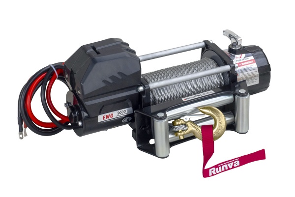 Лебёдка электрическая 12V Magnum 9000 lbs 4200 кг (стальной трос) EWG9000U