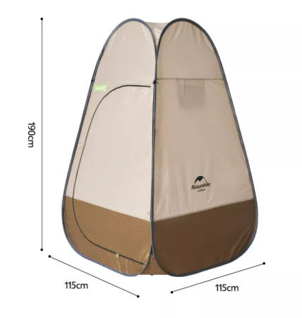 Палатка Naturehike быстрораскрываемая, душ-туалет, коричневый NH17Z002-P-BR