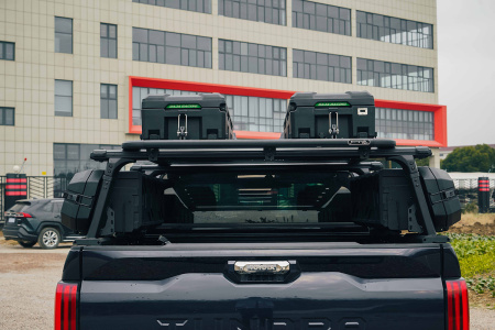 Силовой каркас-кунг Baja Racing (тип Т) с 2-мя малыми рыбацкими ящиками Mitsubishi L200, Isuzu D-MAX, Nissan Navara YHA002-D-02