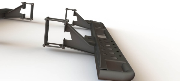 Пороги силовые Toyota Land Cruiser Prado 150 раздельные ступени STC-TLCP150-S-С2