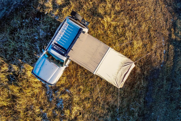 Палатка с автомобильным тентом-маркизой, солнцезащитная РИФ 2х2 м  RIFAN052020600