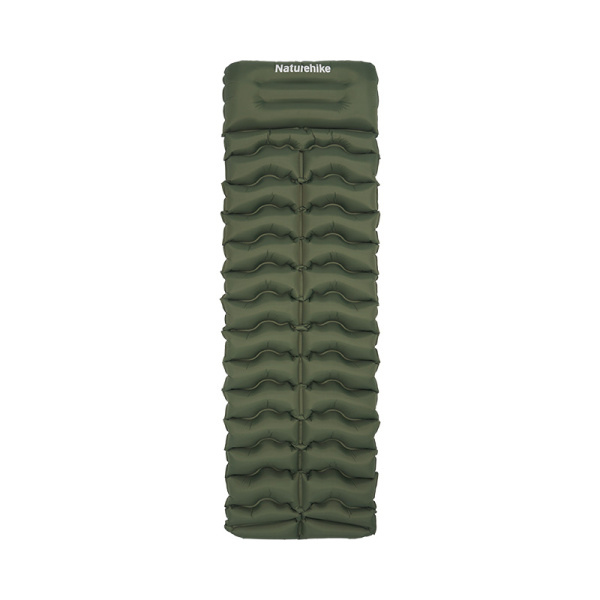 Коврик надувной Naturehike FC01 200х60х9,5 см, с подушкой, зеленый CNK2550WS019-95GRSP