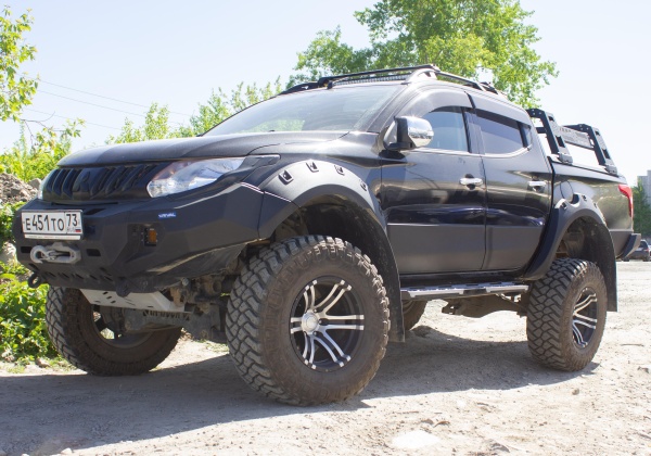 Пороги силовые 4x4tun для mitsubishi L200 2015+ 4x4tun-psm1