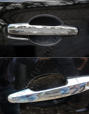 Вставки под наружные ручки дверей (4 шт) Mitsubishi L200 2007-2013/Pajero Sport 2008-2013 VML-002100