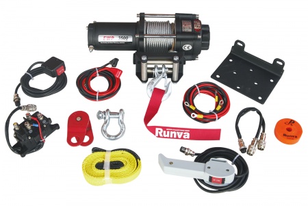 Лебёдка электр. 12V Runva 3500A lbs 1588 кг EWP3500A