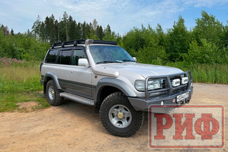 Багажник экспедиционный (платформа) алюминиевый РИФ 1250x2080 мм для Toyota Land Cruiser 80 (с крепежом) RIF080-roof4