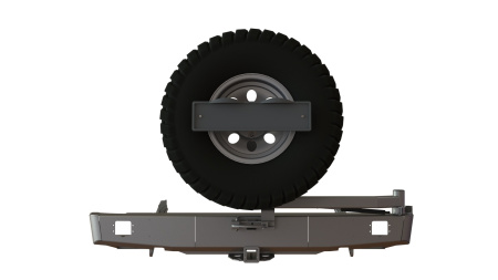 Бампер задний Mitsubishi L200 2019-2024 калитка центр, под ПТФ STC-ML200/19-BR-C1-L2