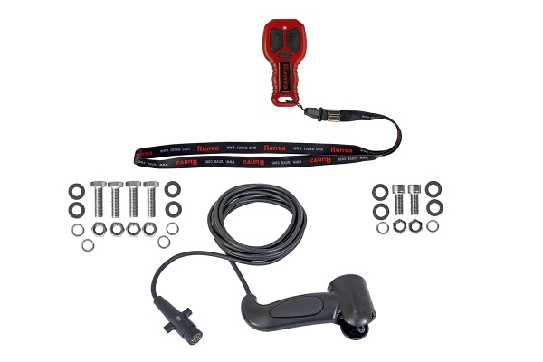 Лебёдка электрическая высокоскоростная 24V Runva 9500 lbs 4350 кг (синтетический трос) EWXC9500SSR24V