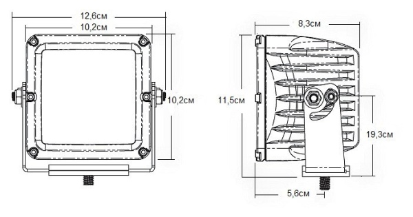 SAE-Серия D-XL (9 светодиодов) Противотуманная фара (пара) 321513 SAE-Серия D-XL (9 светодиодов) Противотуманная фара (пара) 321513