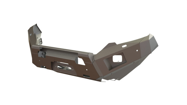 Бампер передний Toyota Land Cruiser Prado 150 2017-2024 REVO под балку и ПТФ STC-TLCP150/17-BFR-C1-L1L4