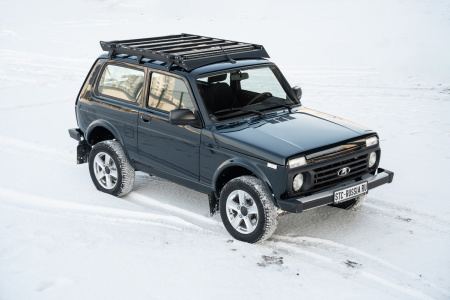 Багажник экспедиционный STC Lada Niva ШТОРКА дальний, задний свет STC-LNI2121/77-TR1-L1L2