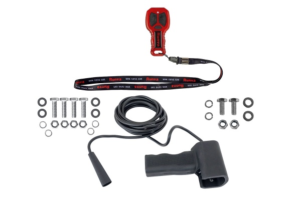 Лебёдка электрическая 12V Runva 25000 lbs влагозащищенная, стальной трос EWB25000S