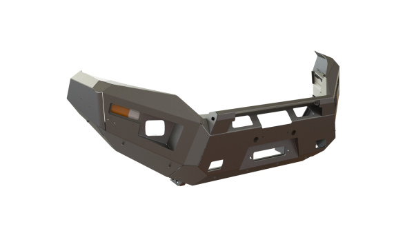 Бампер передний Mitsubishi L200 2019-2024 под балку и ПТФ STC-ML200/19-BF-C1-L1L4
